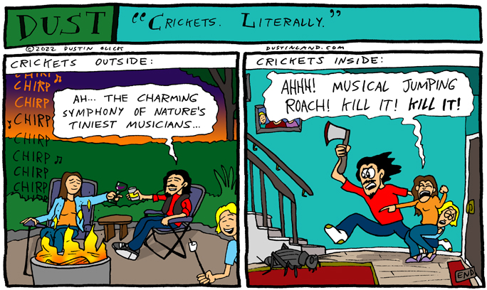 dustinland crickets comic