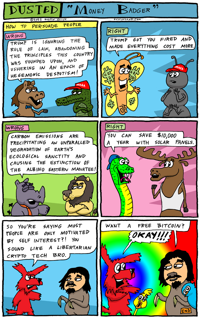 dustinland money badger comic